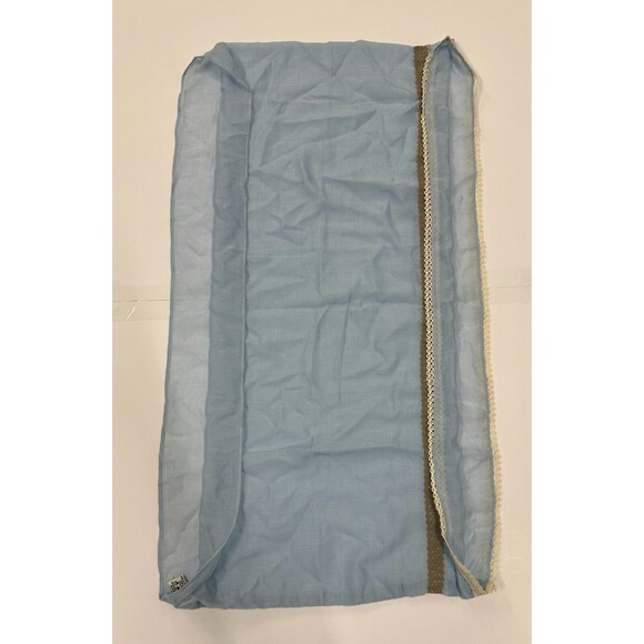 Simply Noelle Silk Blend Scarf Shawl Blue - Picture 3 of 7